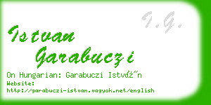 istvan garabuczi business card